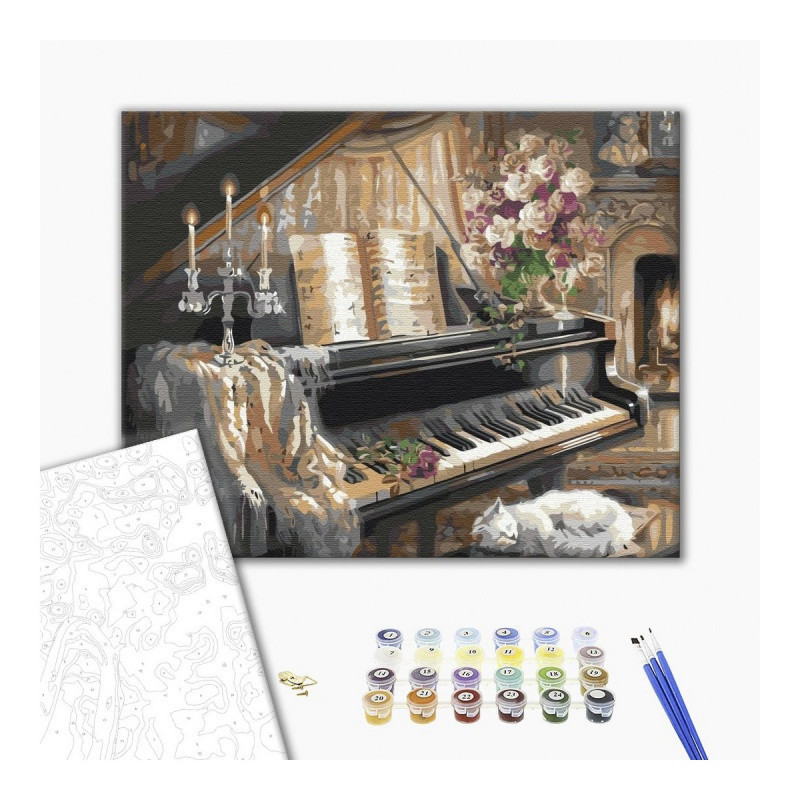 Malowanie po numerach BRUSHME, 40x50 cm, komfort Beethovena, 1 szt., w pudełku