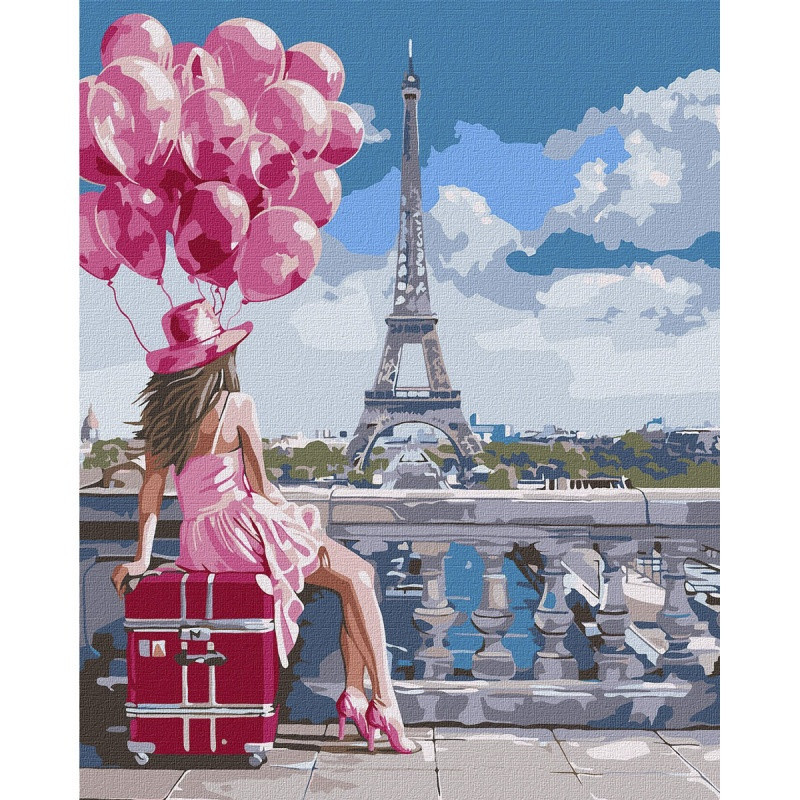 Malowanie po numerach IDEYKA, 40x50 cm, ulubione miasto, 1 szt., w pudełku