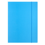 Teczka z gumką OFFICE PRODUCTS, Fluo soft touch, karton/lakier, A4, 320gsm, 3-skrz., mix kolorów