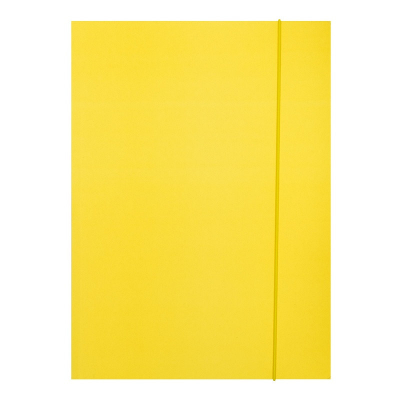 Teczka z gumką OFFICE PRODUCTS, Fluo soft touch, karton/lakier, A4, 320gsm, 3-skrz., mix kolorów