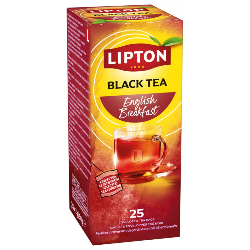 Herbata LIPTON Feel Good Selection, Energise, English Breakfast, 25 kopert
