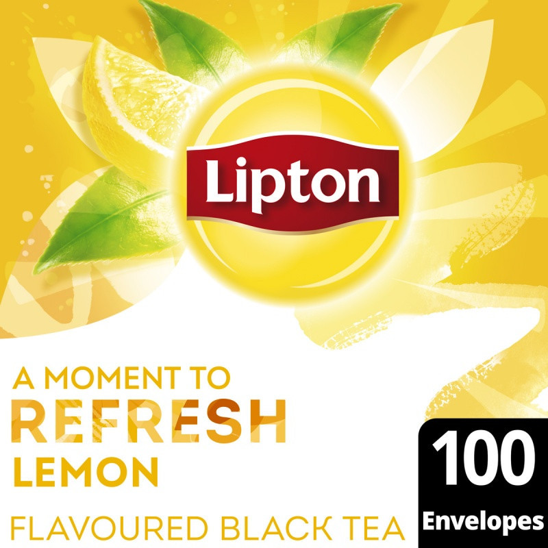 Herbata LIPTON Feel Good Selection, Refresh, cytryna, 100 kopert