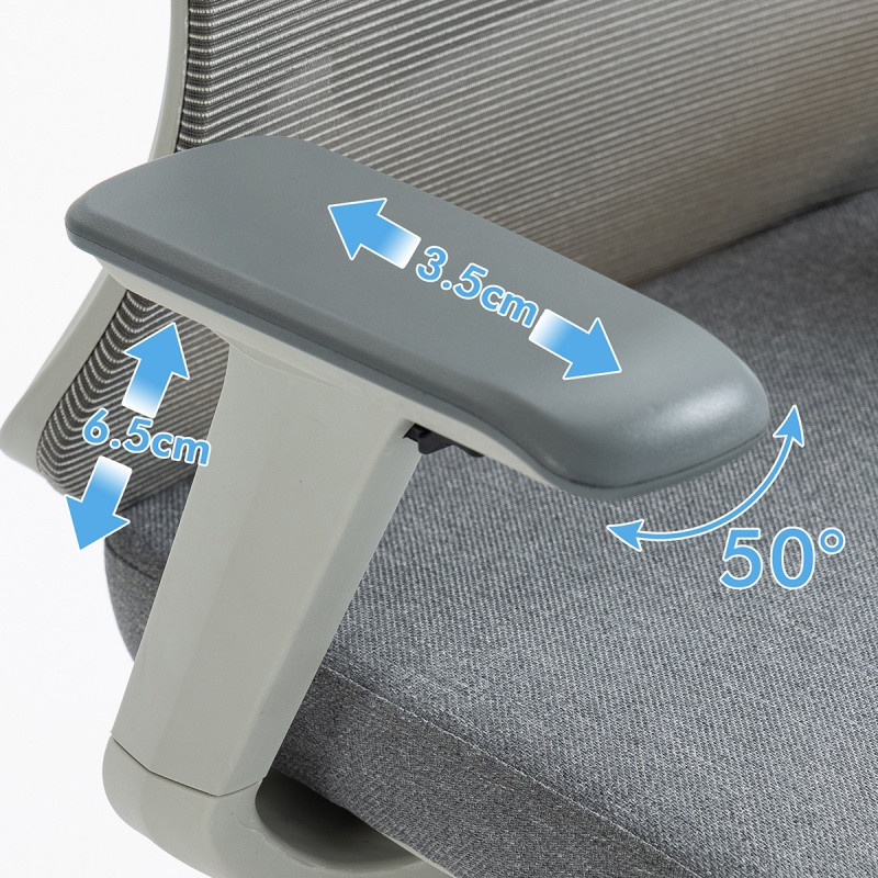 Fotel biurowy OFFICE PRODUCTS Siros, szary