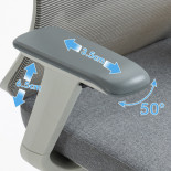 Fotel biurowy OFFICE PRODUCTS Siros, szary