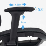 Fotel biurowy OFFICE PRODUCTS Egina,czarny