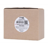 Świeca sojowa DONAU HOME, w szarym szkle, drewniana pokrywa i knot, Nature's Harmony, 200g