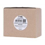 Świeca sojowa DONAU HOME, w szarym szkle, drewniana pokrywa i knot, Sweet Pleasure, 200g