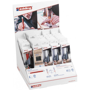 Ołówek budowlany e-8880 + ołówek stolarski e-8890 EDDING, 36 blistrów, display