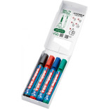 Marker do flipchartów e-383 EDDING, 1-5 mm, 4 szt., mix kolorów