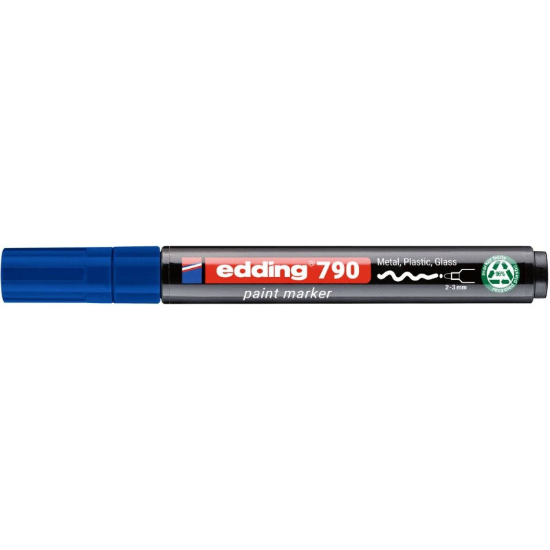 Marker olejowy e-790 EDDING, PCR, niebieski