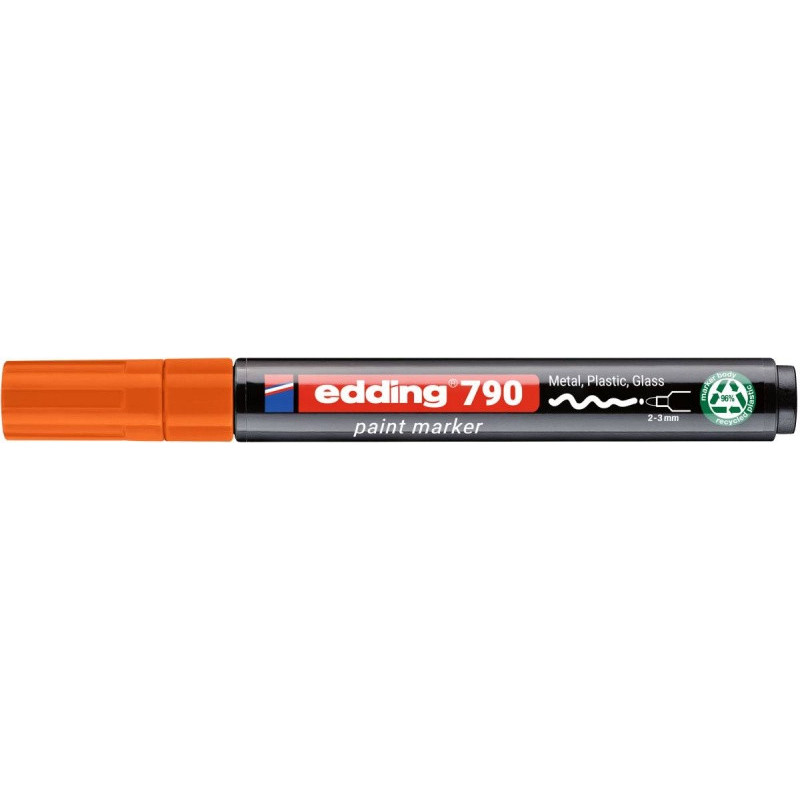 Marker olejowy e-790 EDDING, PCR, pomarańczowy