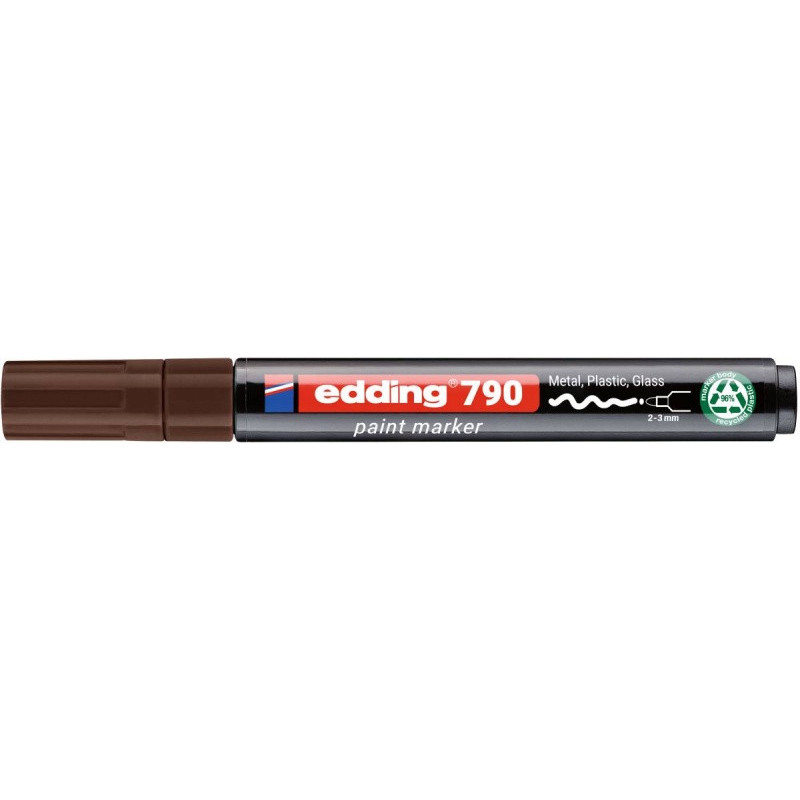 Marker olejowy e-790 EDDING, PCR, brązowy