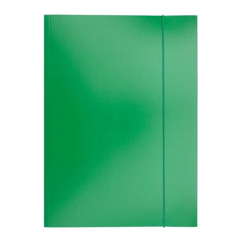 Teczka z gumką OFFICE PRODUCTS, karton/lakier, A4, 320gsm, 3-skrz., mix kolorów