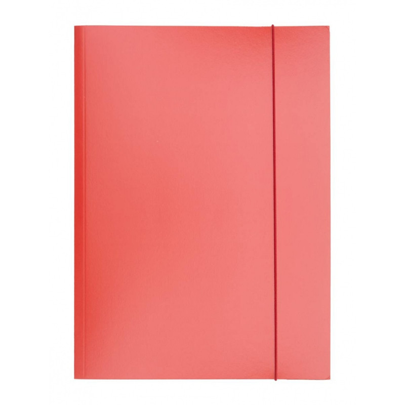 Teczka z gumką OFFICE PRODUCTS, karton/lakier, A4, 320gsm, 3-skrz., mix kolorów