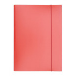 Teczka z gumką OFFICE PRODUCTS, karton/lakier, A4, 320gsm, 3-skrz., mix kolorów
