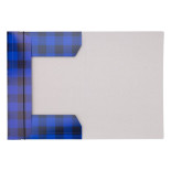 Teczka z gumką OFFICE PRODUCTS, karton/lakier, A4, 320gsm, 3-skrz., mix kolorów w kratę