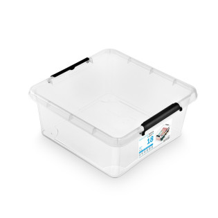 Pojemnik do przechowywania MOXOM Simple box, 18l, transparentny