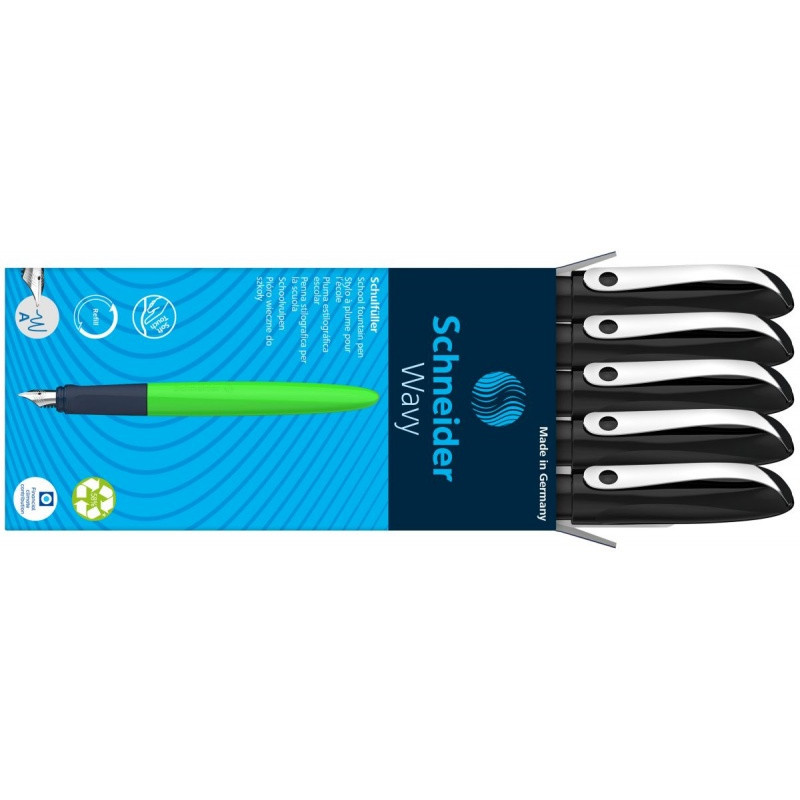 Pióro wieczne SCHNEIDER Wavy, A, czarne