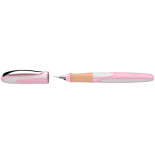 Pióro wieczne SCHNEIDER Ray, M, pud. plastikowe, różowo-białe