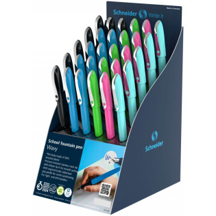 Display piór wiecznych SCHNEIDER Wavy, A, 30 szt., mix kolorów
