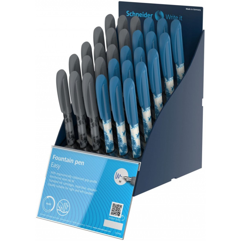 SIS Display piór wiecznych SCHNEIDER Easy, M, 30 szt., mix kolorów