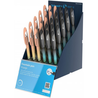 SIS Display piór wiecznych SCHNEIDER Voyage, M, 30 szt., mix kolorów