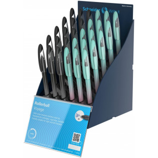 SIS Display piór kulkowych SCHNEIDER Voyage, M, 30 szt., mix kolorów