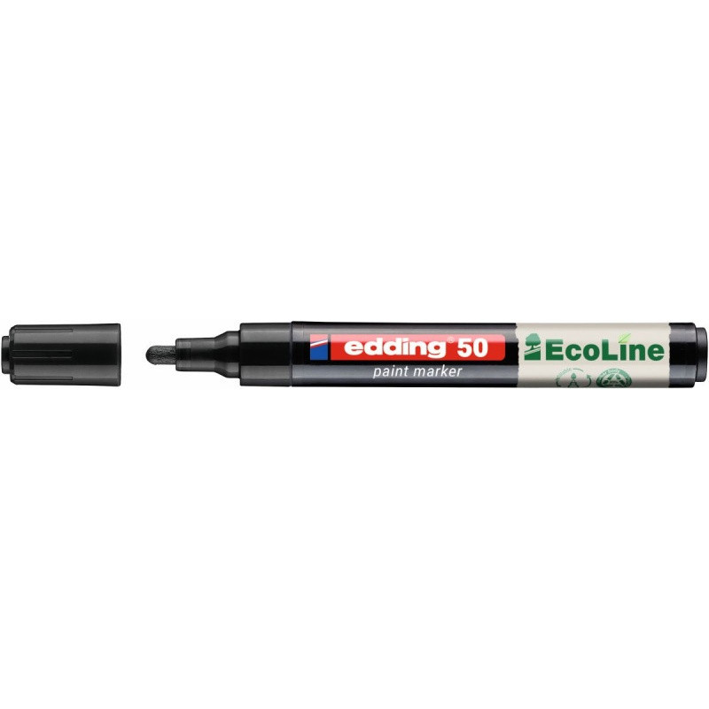 Marker olejowy na bazie wody e-50 EDDING EcoLine, 2-3mm, czarny