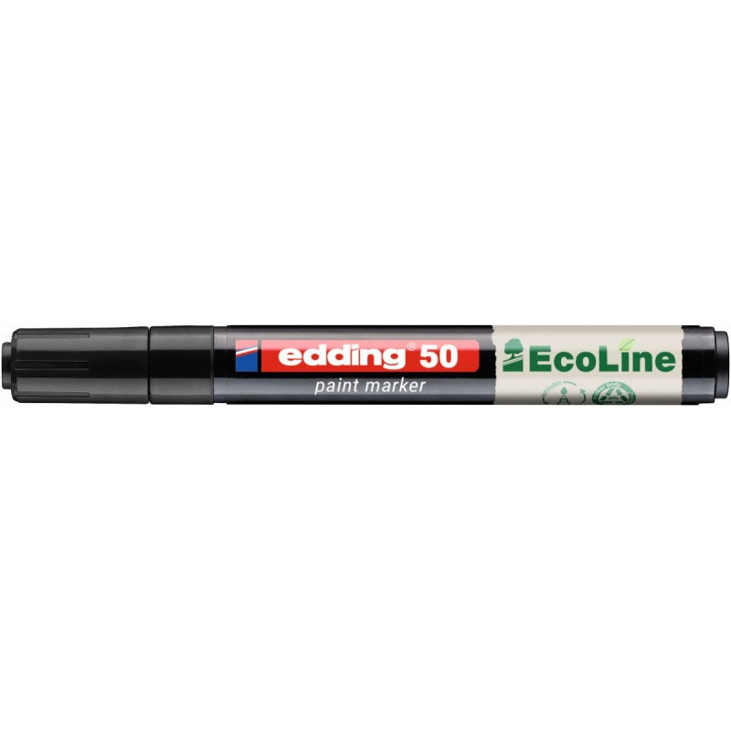 Marker olejowy na bazie wody e-50 EDDING EcoLine, 2-3mm, czarny