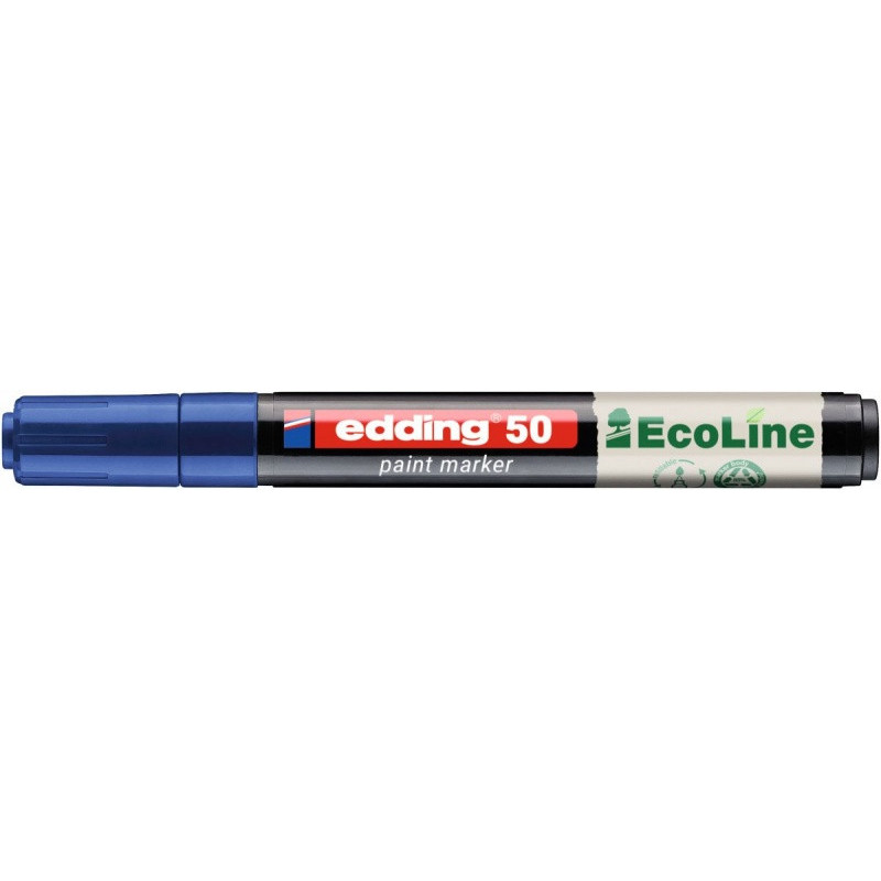 Marker olejowy na bazie wody e-50 EDDING EcoLine, 2-3mm, niebieski