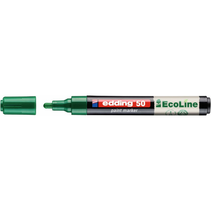 Marker olejowy na bazie wody e-50 EDDING EcoLine, 2-3mm, zielony