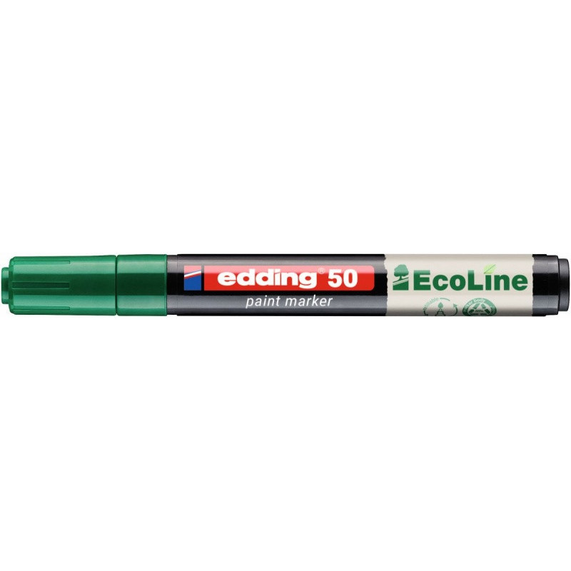 Marker olejowy na bazie wody e-50 EDDING EcoLine, 2-3mm, zielony