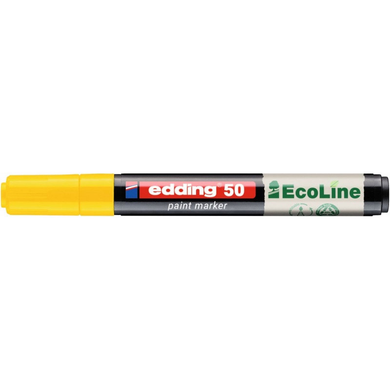 Marker olejowy na bazie wody e-50 EDDING EcoLine, 2-3mm, żółty