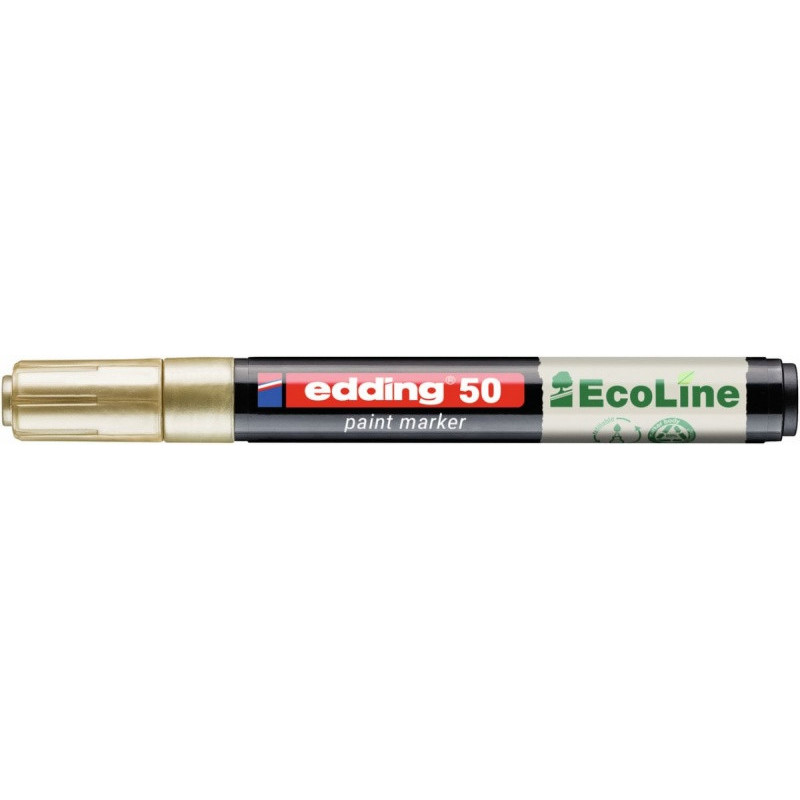 Marker olejowy na bazie wody e-50 EDDING EcoLine, 2-3mm, złoty