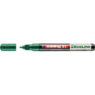 Marker olejowy na bazie wody e-51 EDDING EcoLine, 1-2mm, zielony