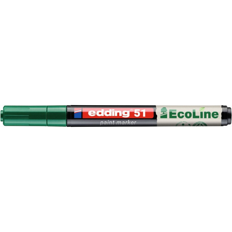 Marker olejowy na bazie wody e-51 EDDING EcoLine, 1-2mm, zielony