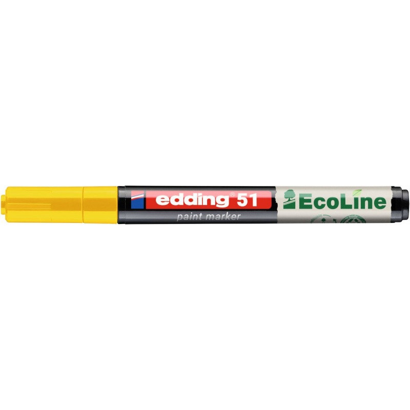 Marker olejowy na bazie wody e-51 EDDING EcoLine, 1-2mm, żółty