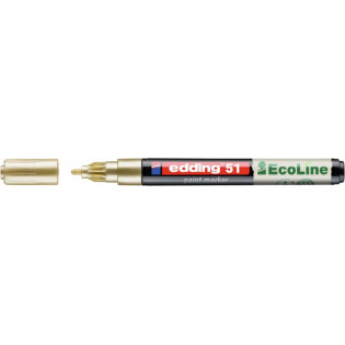 Marker olejowy na bazie wody e-51 EDDING EcoLine, 1-2mm, złoty