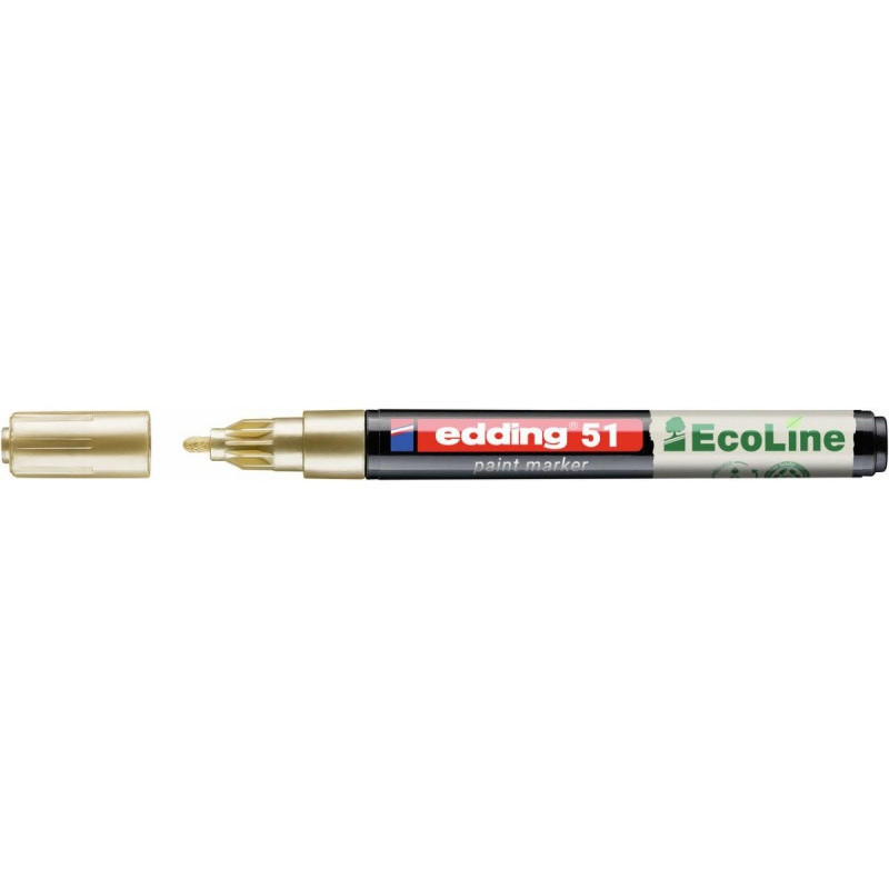 Marker olejowy na bazie wody e-51 EDDING EcoLine, 1-2mm, złoty