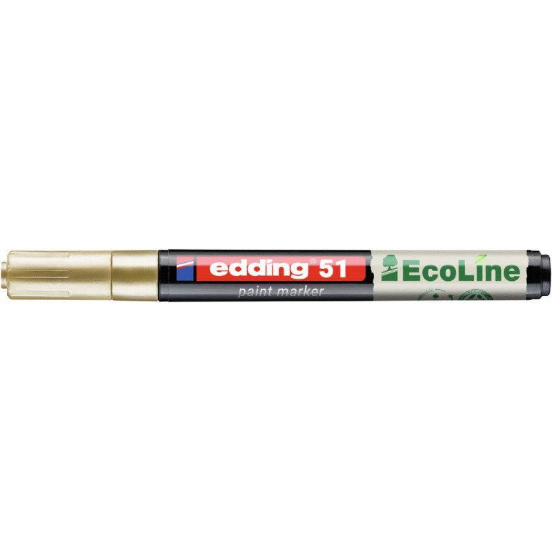 Marker olejowy na bazie wody e-51 EDDING EcoLine, 1-2mm, złoty