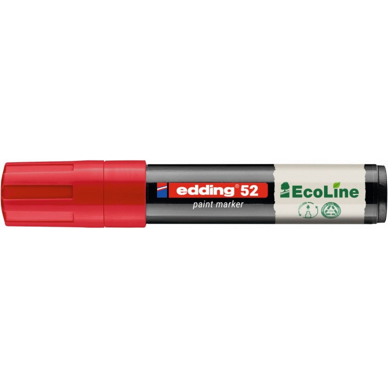 Marker olejowy na bazie wody e-52 EDDING EcoLine, 4-15mm, czerwony