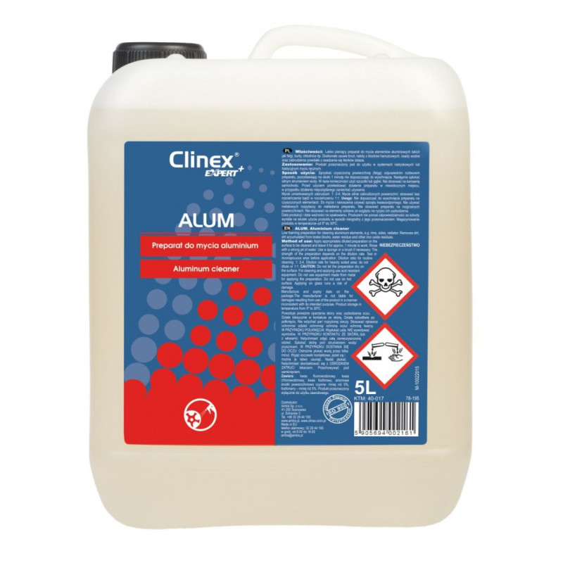 Preparat CLINEX Alum, do mycia aluminium, 5l