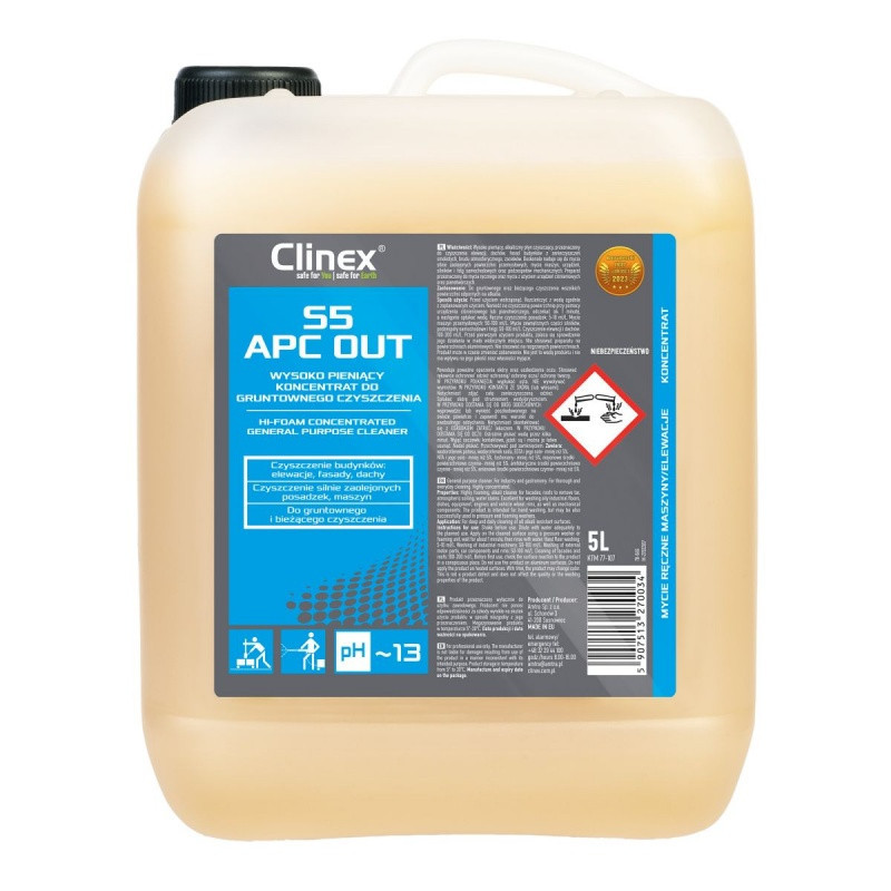 Koncentrat CLINEX S5, do gruntownego czyszczenia, 5l