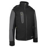 Kurtka przeciwdeszczowa BEESWIFT, ocieplana, rozm. 5XL, czarno/szara