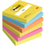 Karteczki samoprzylepne Post-it®, ENERGETIC, 76x76mm, 6x100 kart.
