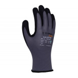 Rękawice DONAU SAFETY Flex-Dotted, kat. II, rozm. 10, szare