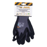 Rękawice DONAU SAFETY Flex, kat. II, rozm. 11, szare