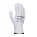Rękawice DONAU SAFETY PU White, kat. II, rozm. 10, białe