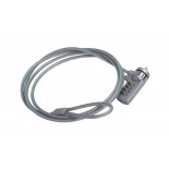 Blokada kablowa Q-CONNECT, do monitora/laptopa, na zamek szyfrowy, 1,8m, szara