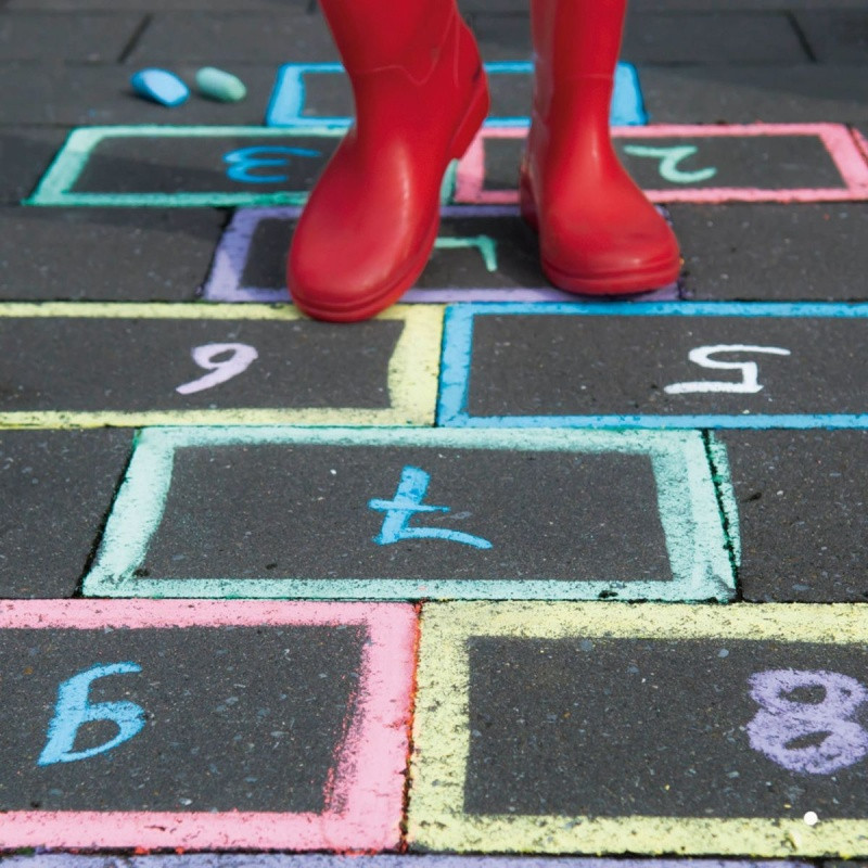 Kreda szkolna APLI, okrągła, 9x80mm, 100 szt., biała